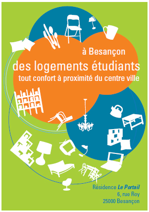 Plaquette résidence étudiante Le Portail - Des logements étudiants à proximité du centre-ville de Besançon